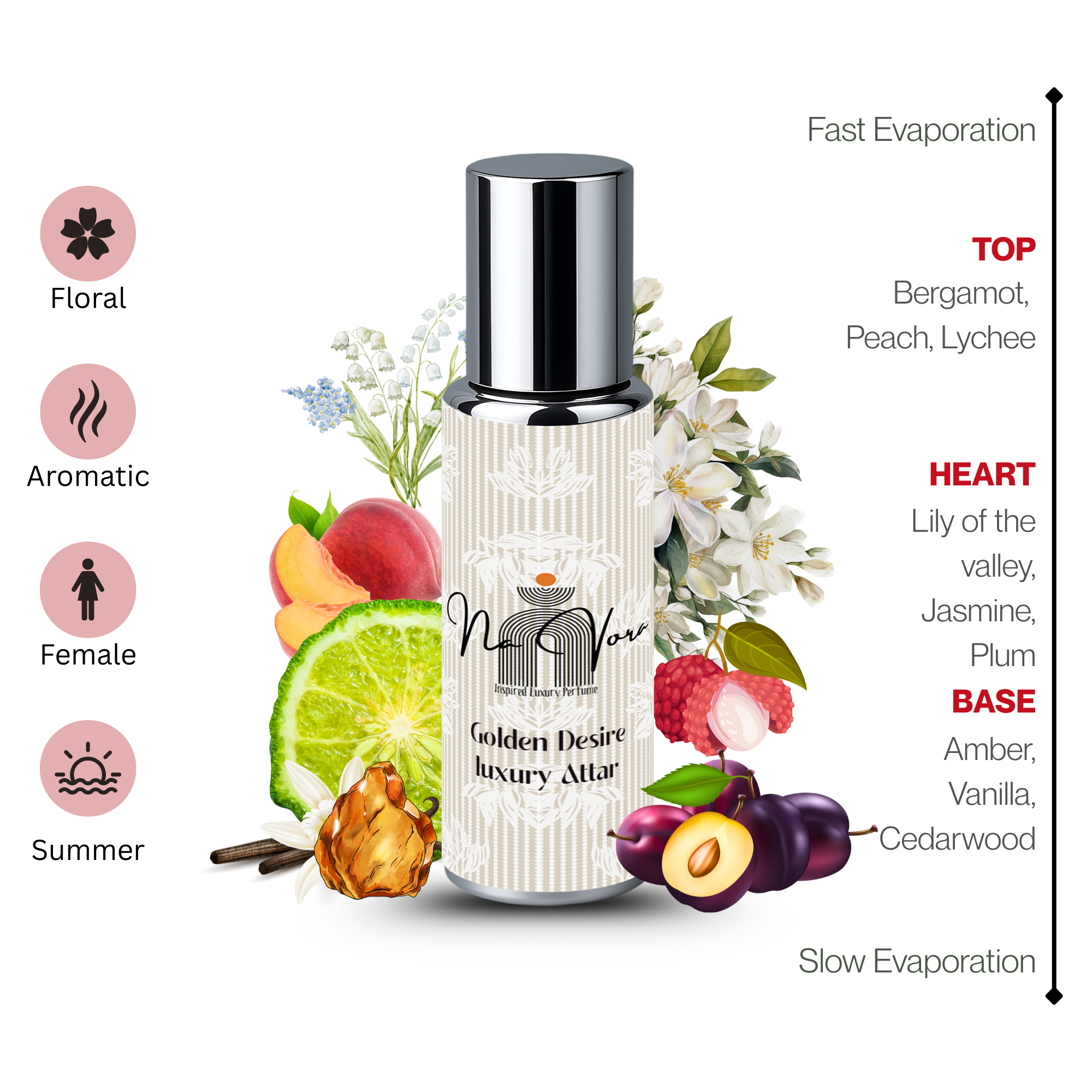 Navora Golden Desire Perfume for Men (6ML)