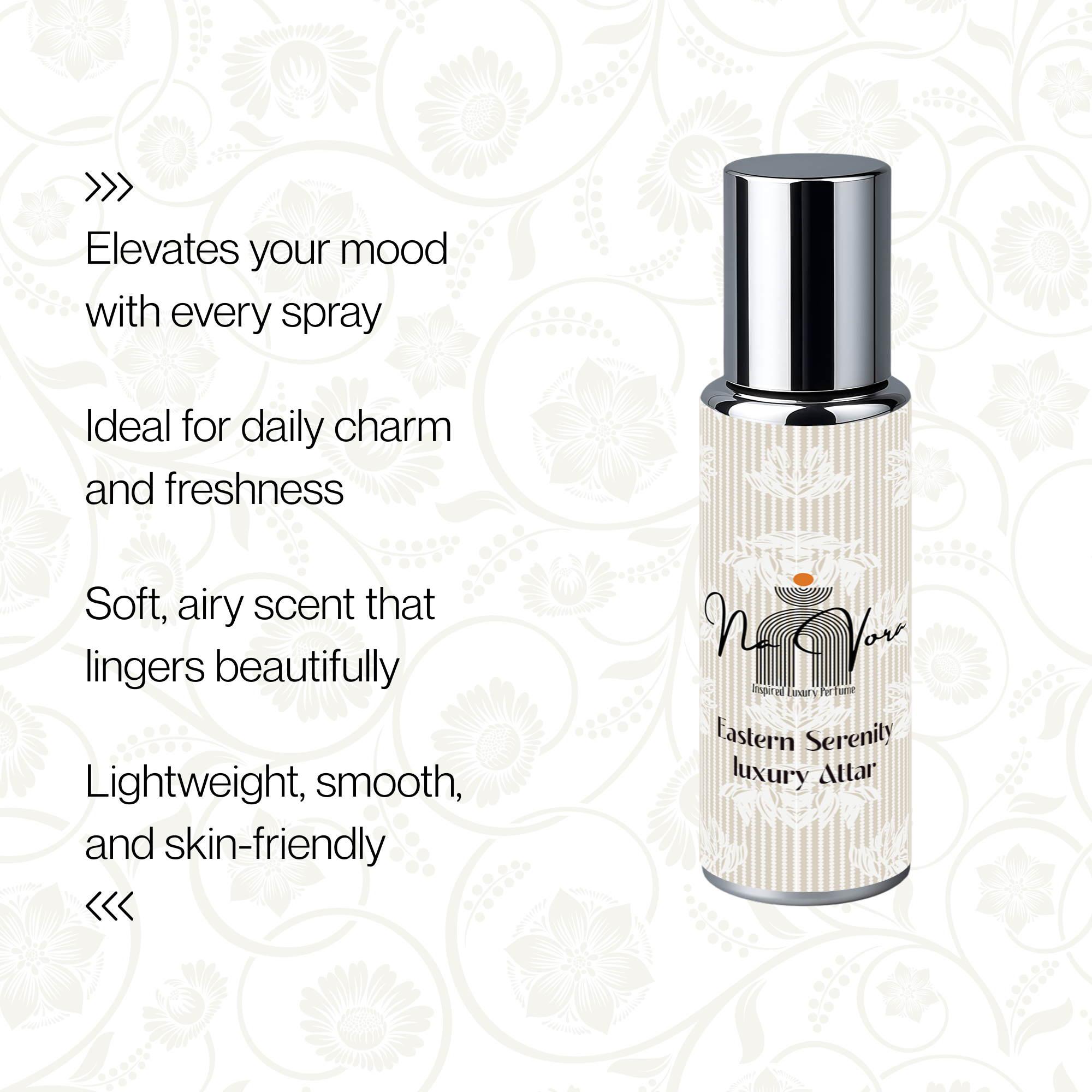 Navora Eastern Serenity Perfume with Musk Vanilla Notes Unisex 12ml