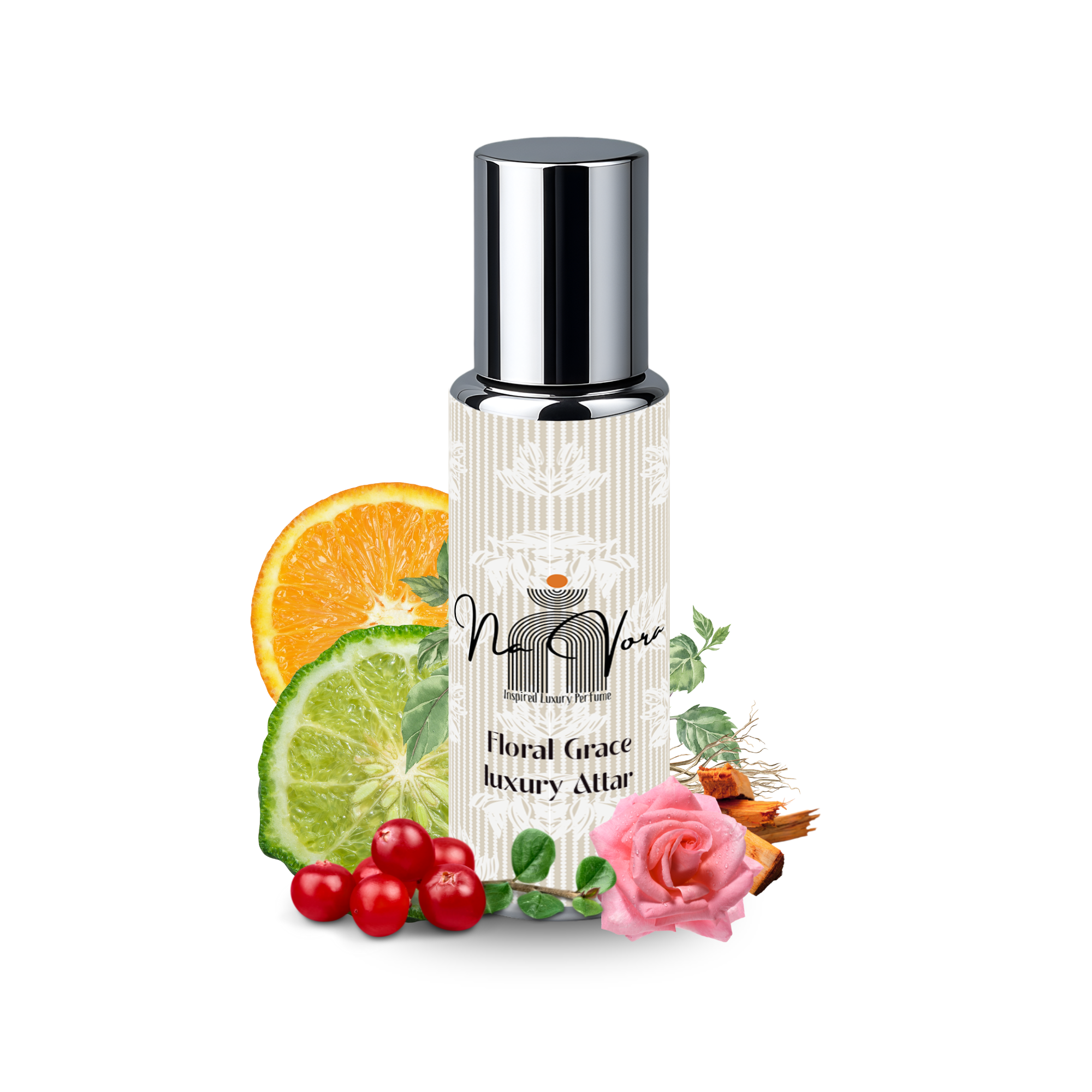 Navora Floral Grace Women’s Roll-On Perfume 12ml Soft Floral Scent