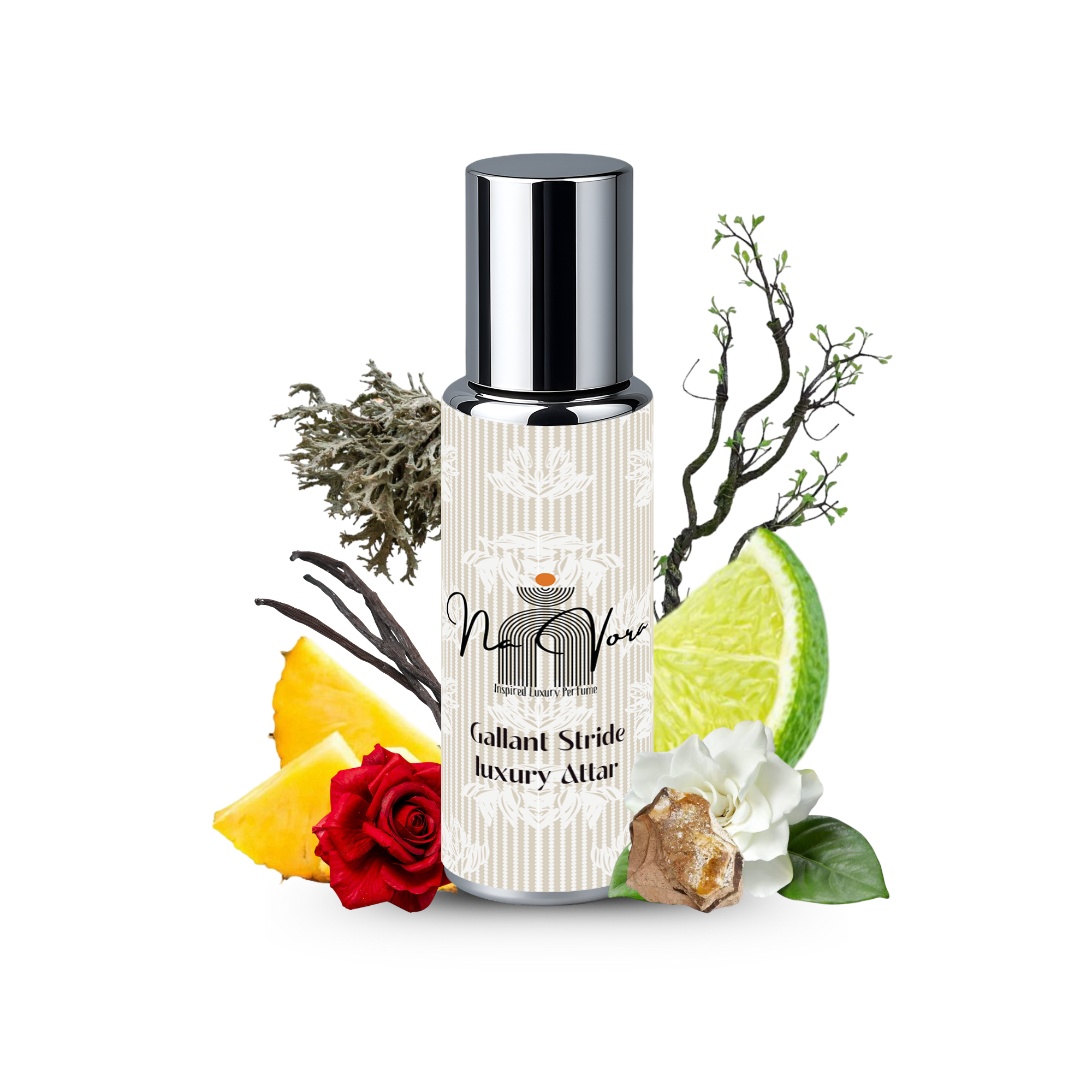 Navora Gallant Stride Men’s Roll-On Perfume 12ml Bold Energetic Scent