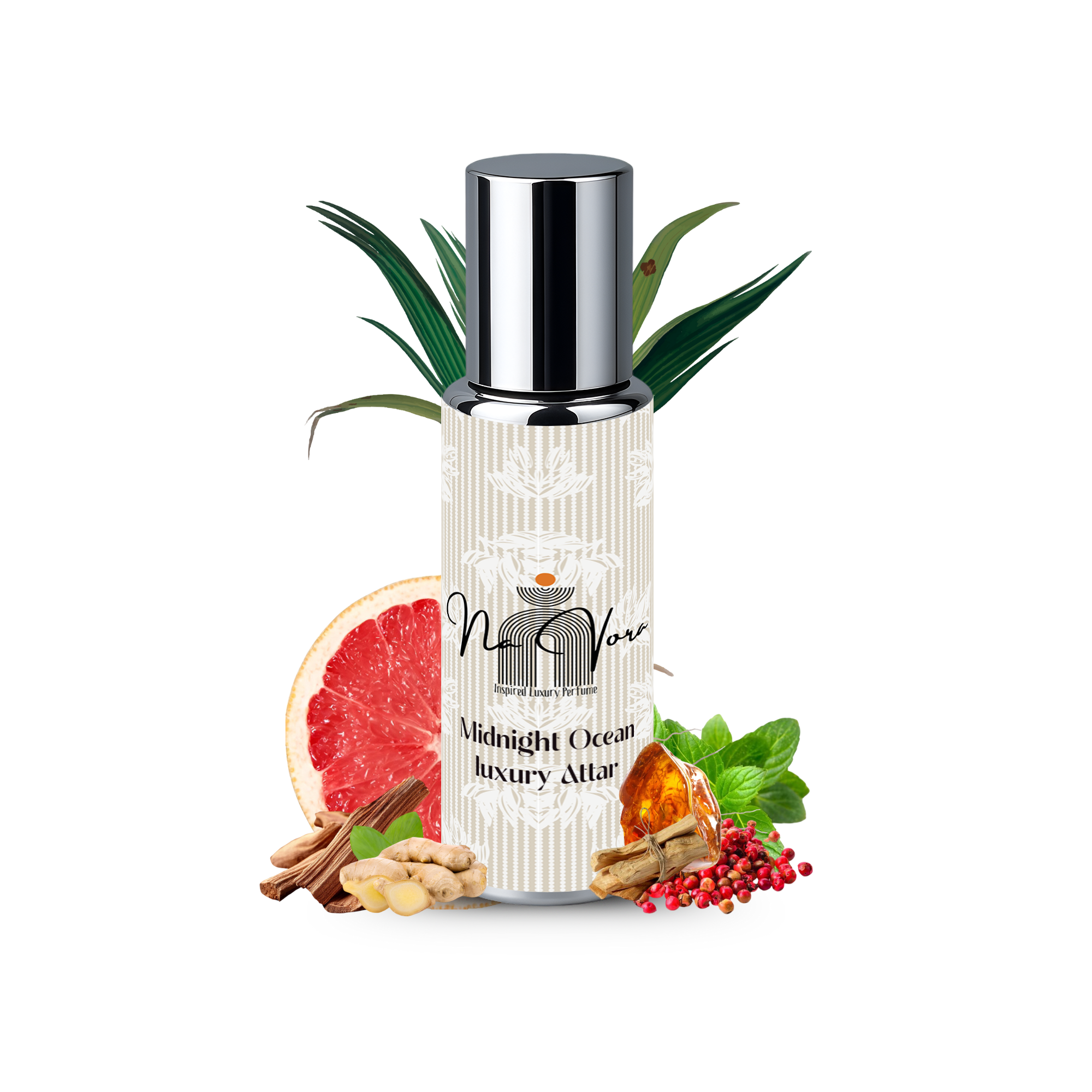 Navora Midnight Ocean Alcohol-Free Unisex Roll-On Perfume 12ml