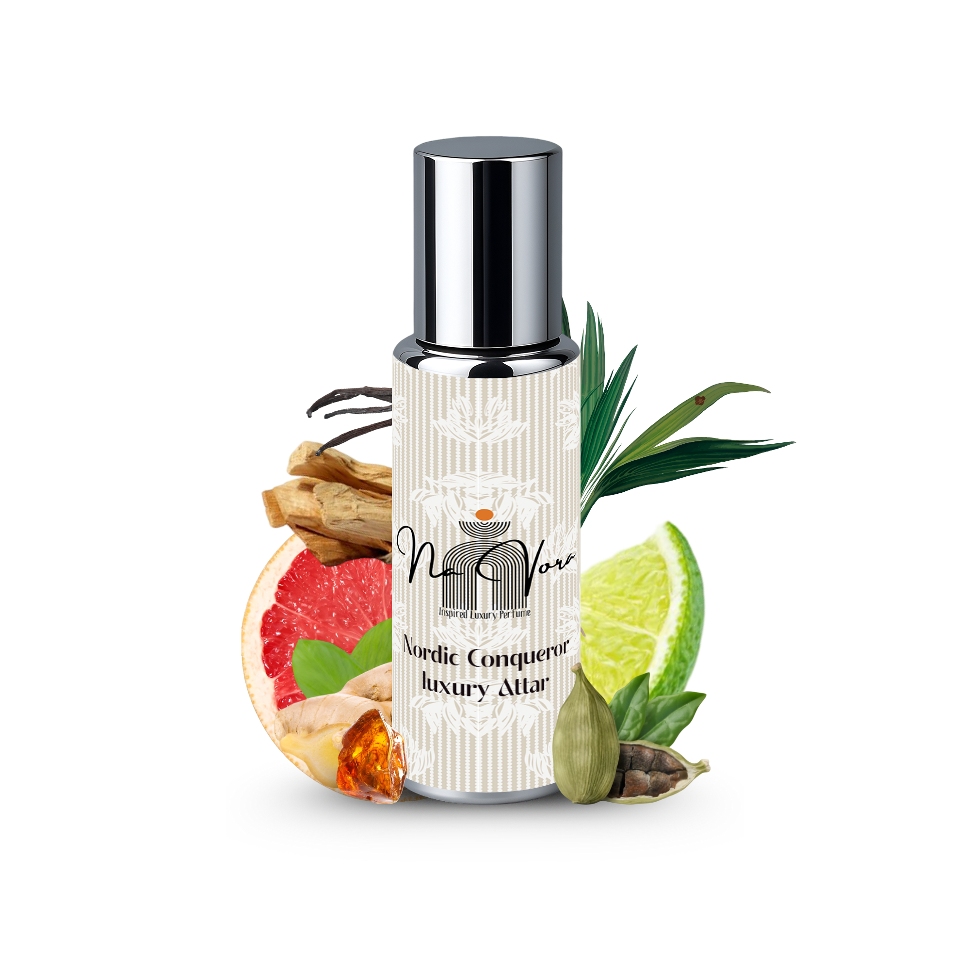 Navora Nordic Conqueror Alcohol-Free Roll-On Perfume for Men 12ml