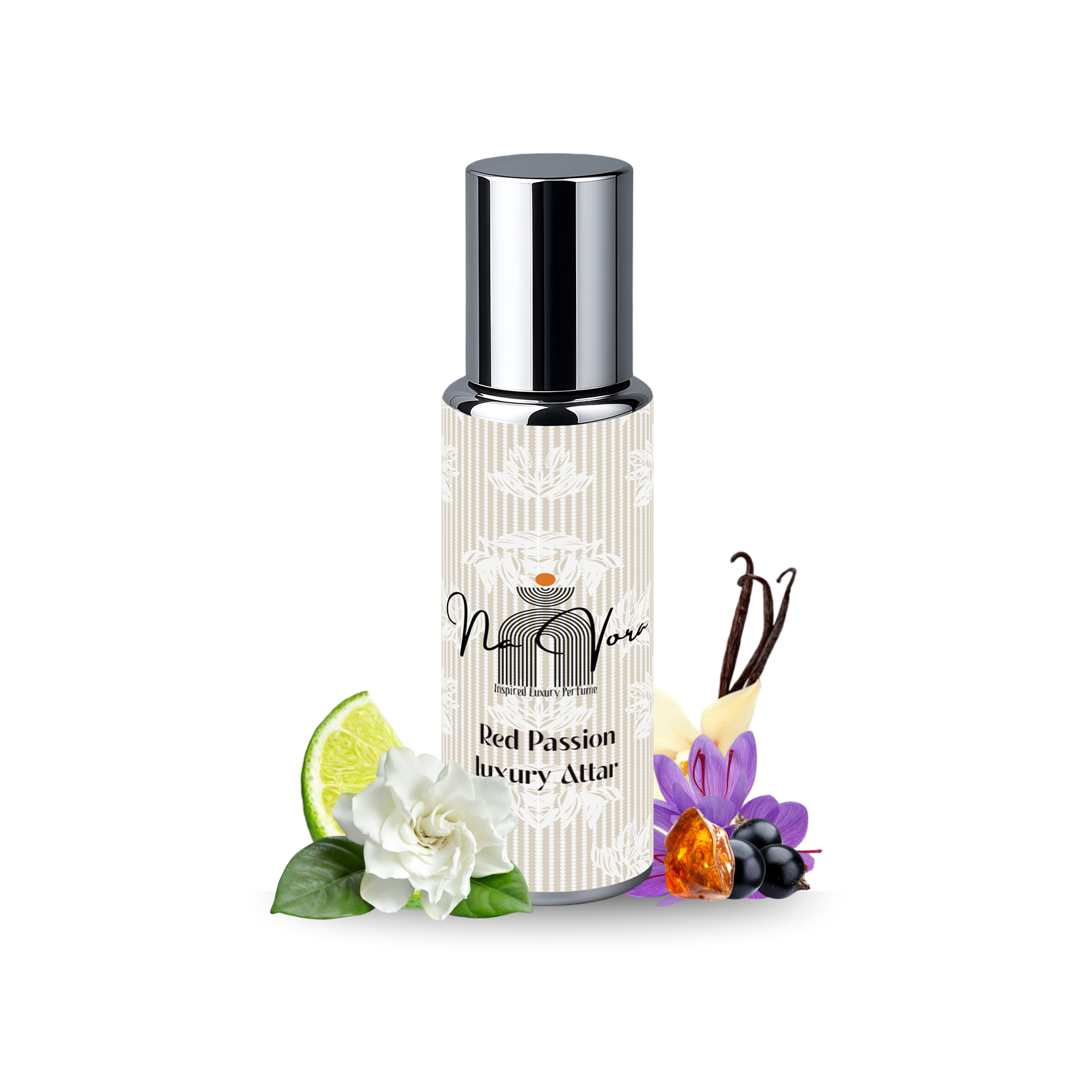 Navora Red Passion Women’s Roll-On Perfume 12ml Bold Floral Sensual